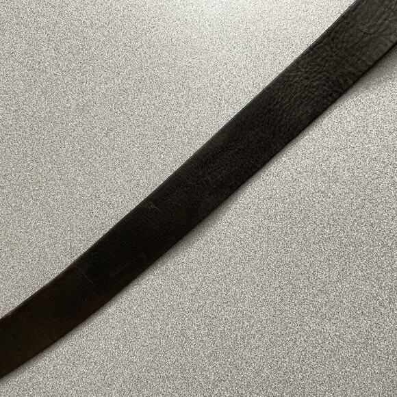 Lauren Ralph Lauren Brown Leather Belt Silver Buckle Distressed Large 1 3/8th" - Picture 6 of 12